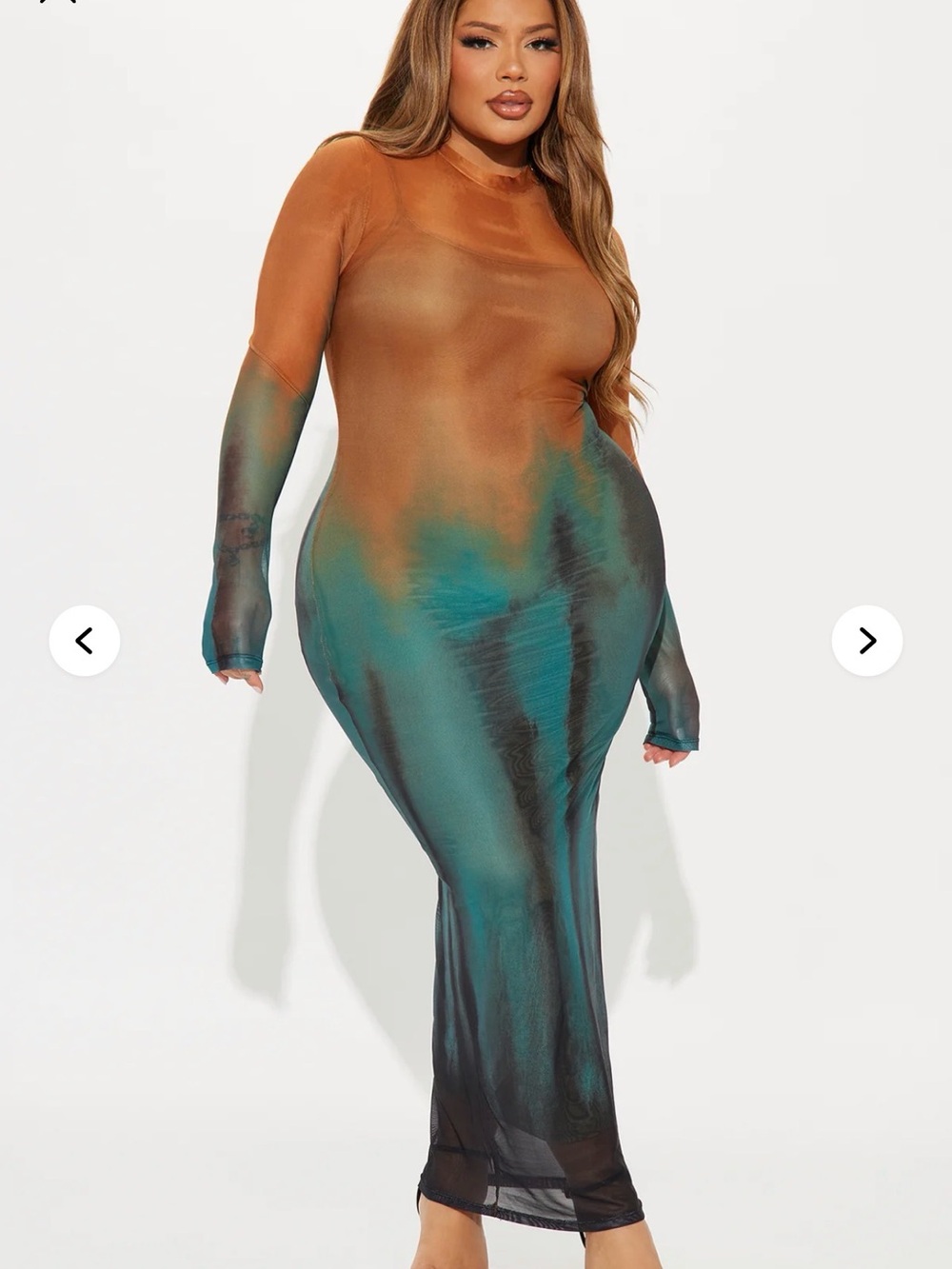 *LOOKING FOR** Fashion Nova- Gemma Tie Dye Mesh Dress size 3X